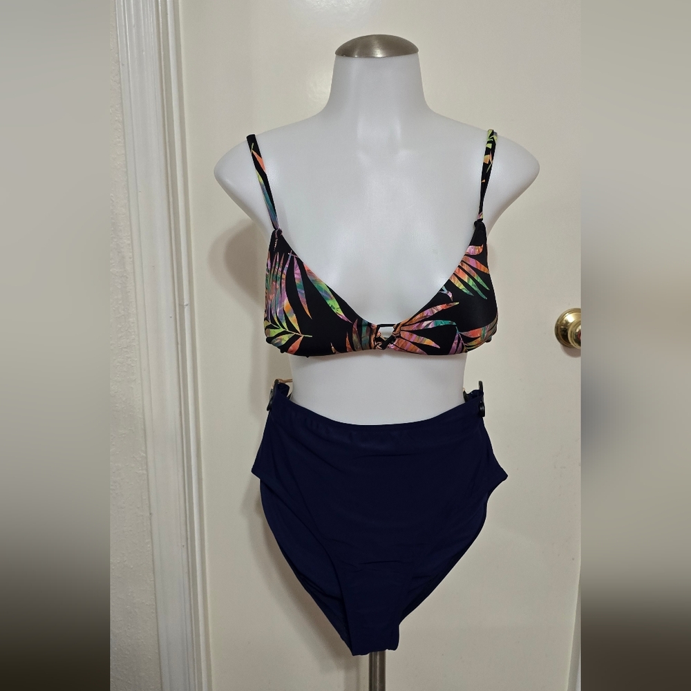 #950 Tropical Print Women's Swim Set